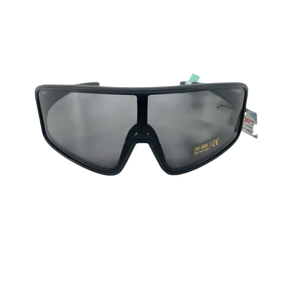 Sport Eyewear Black Oversized Goggle Sunglasses UV400 Unisex NWT